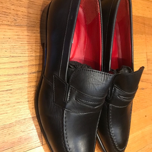 Black all leather slip-on shoe with red sole-45/12 main image 4
